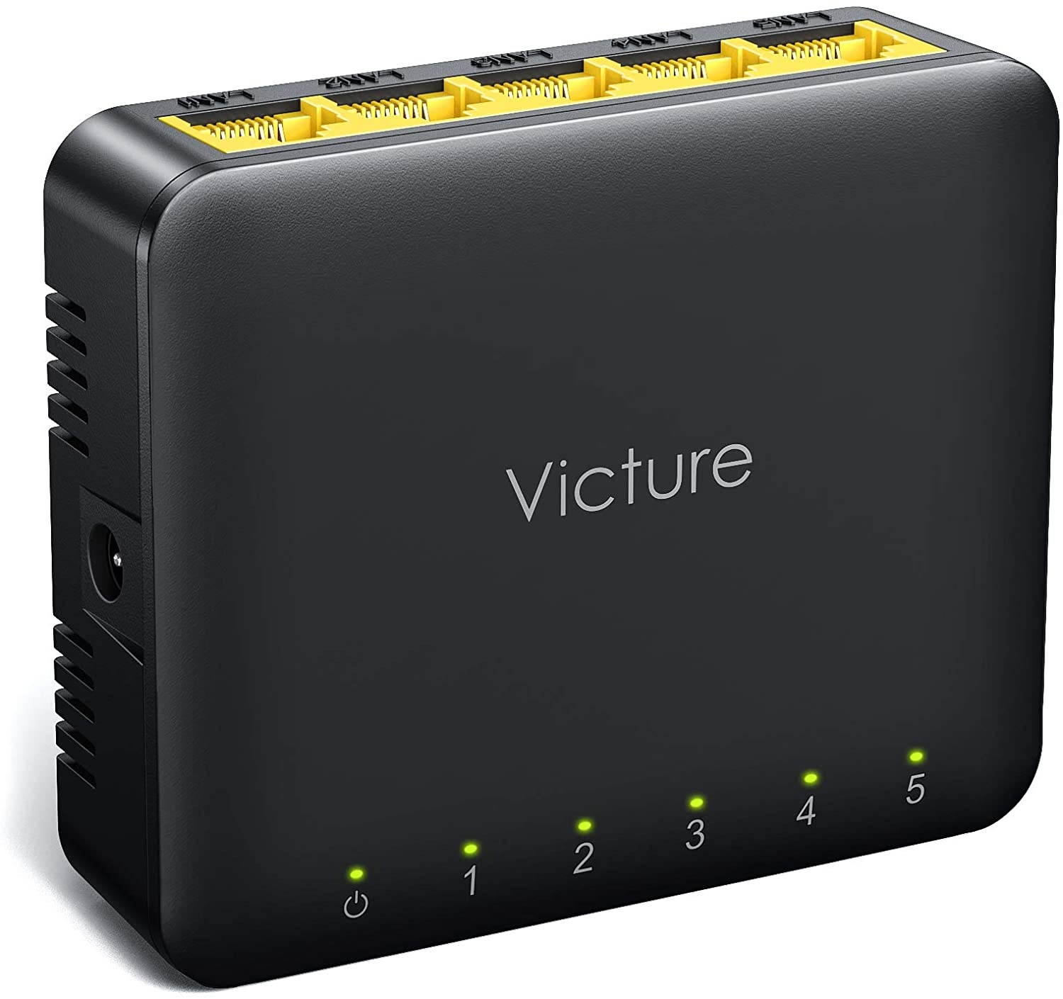 Victure 5-Port Gigabit Ethernet Switch Unmanaged Ethernet Splitter for Home/Dormitory/OfficeUnshielded Network Switch Fanless Quiet Plastic Case Plug and Play