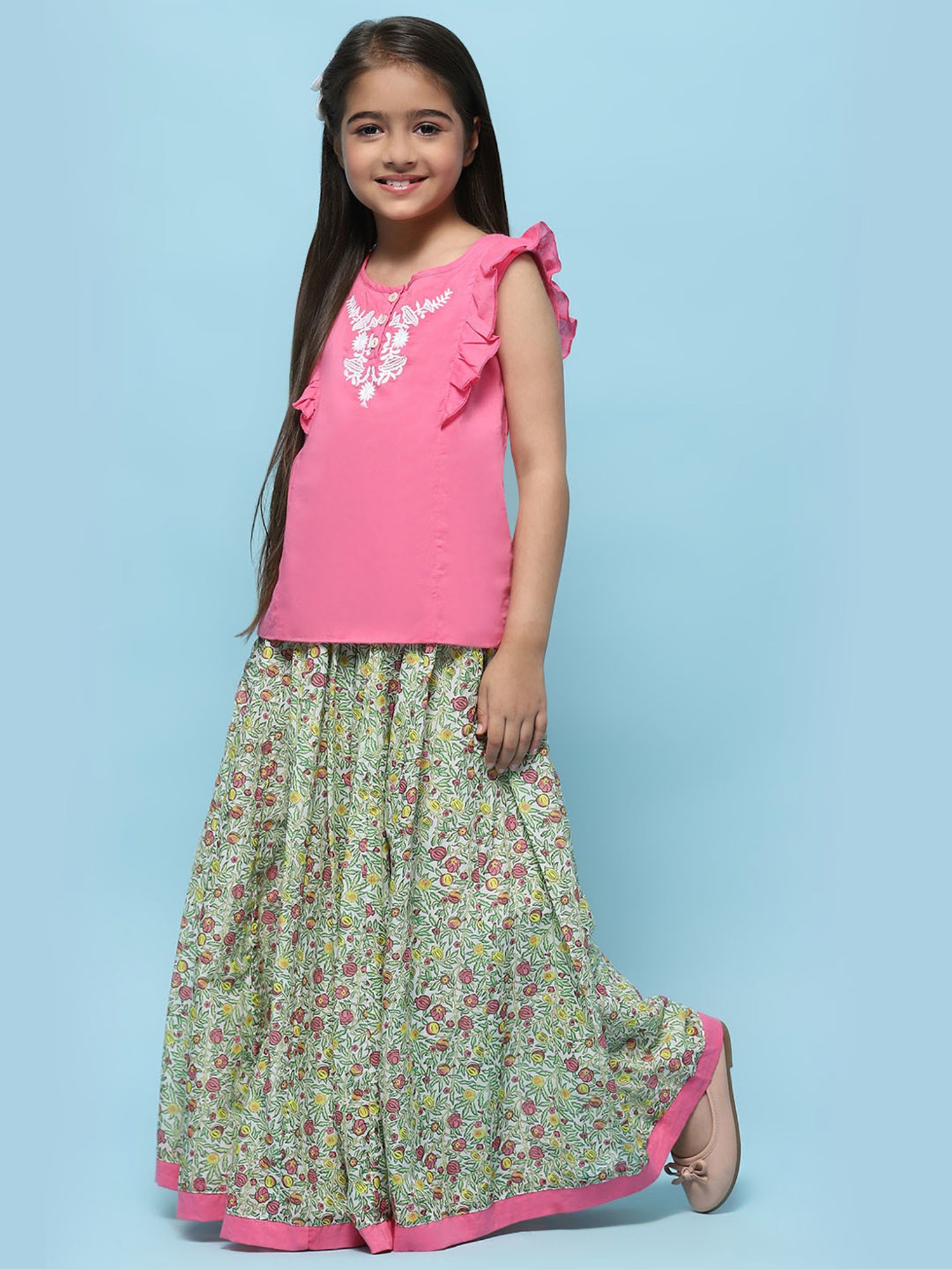 Biba Girls Assorted Cotton Embroidered Casual Top and Tees