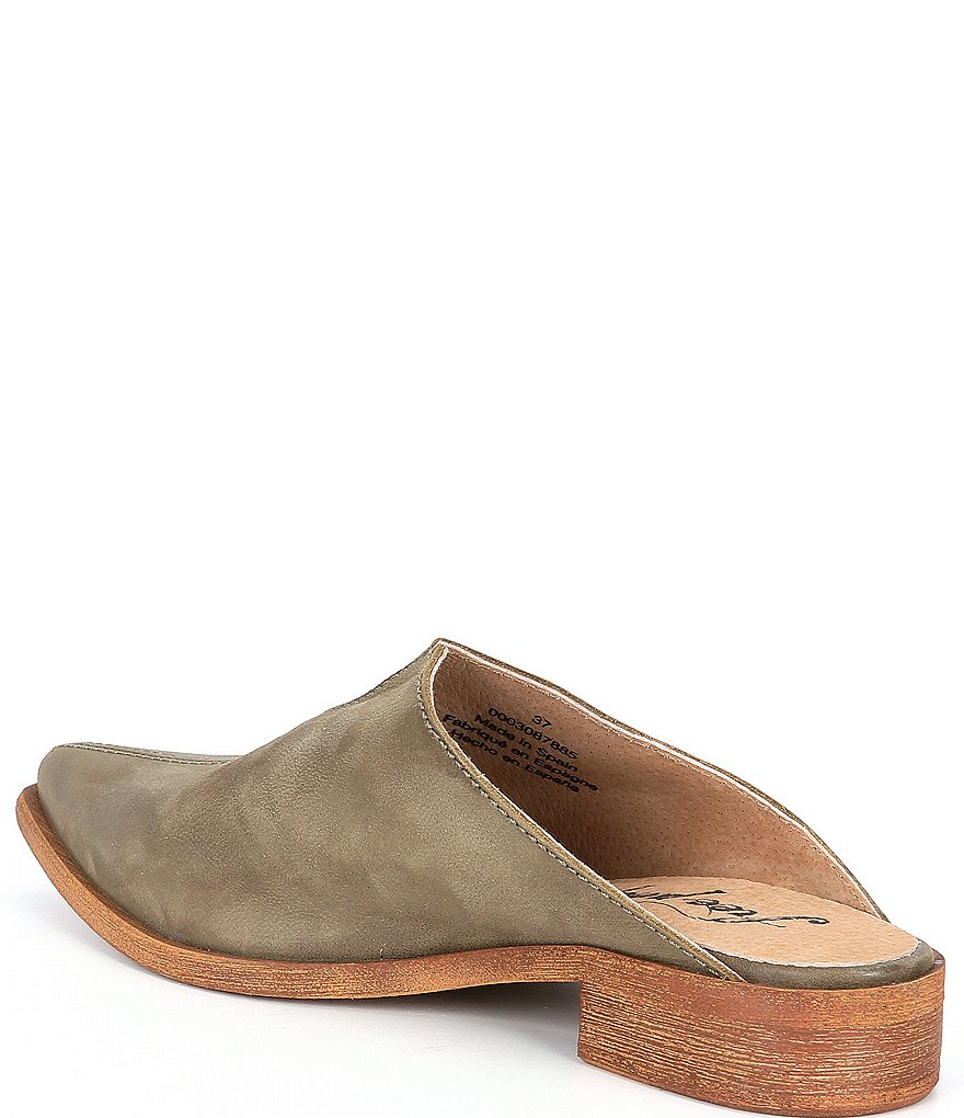 Free People Harlow Split Seam Leather Mules
