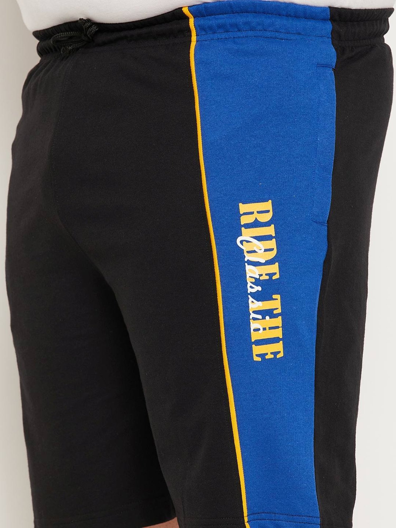 Bigbanana Black Regular Fit Printed Shorts