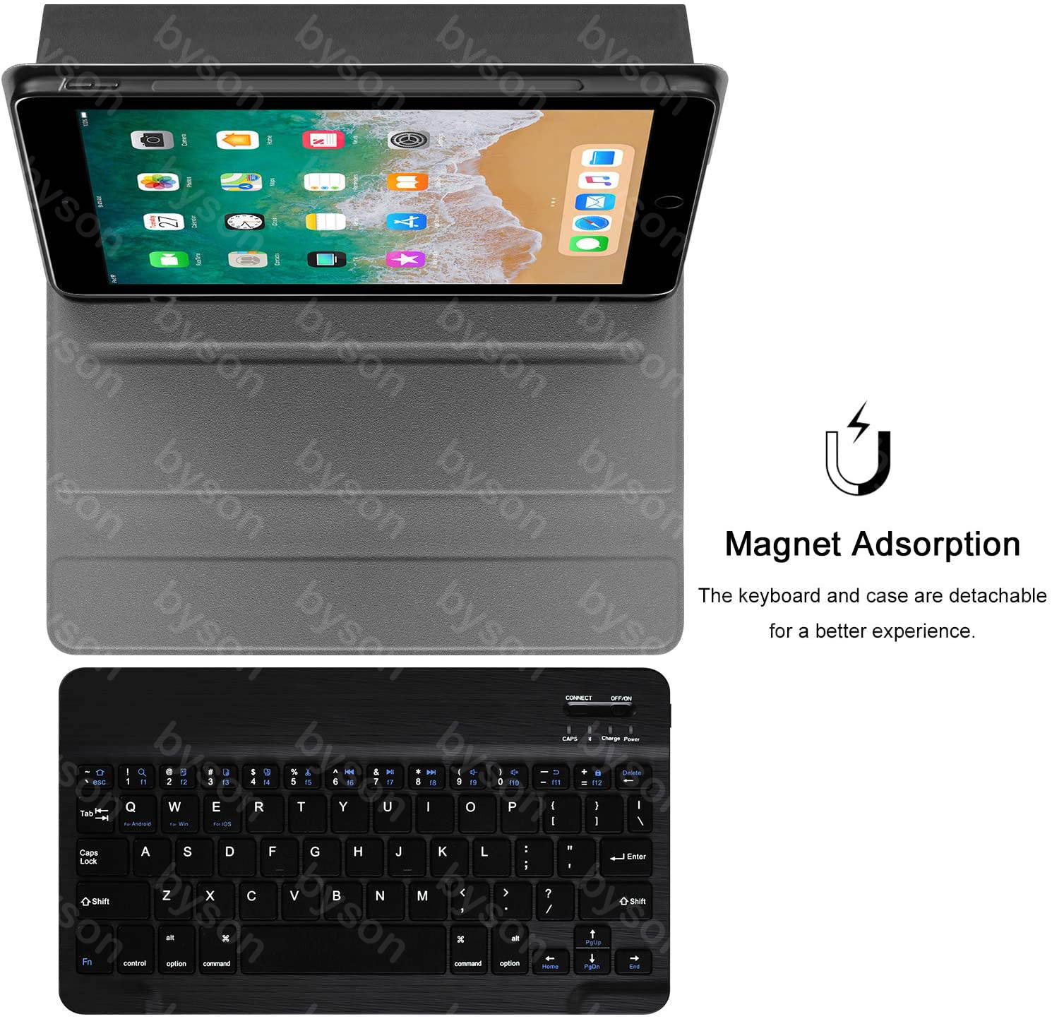 Ackmioxy iPad Pro 11 inch 2020 / iPad Pro 11 inch 2018 Keyboard Case, 2nd Generation, Detachable Wireless Bluetooth Keyboard with Pencil Holder,Magnetically Auto Sleep/Wake Leather Tablet Cover