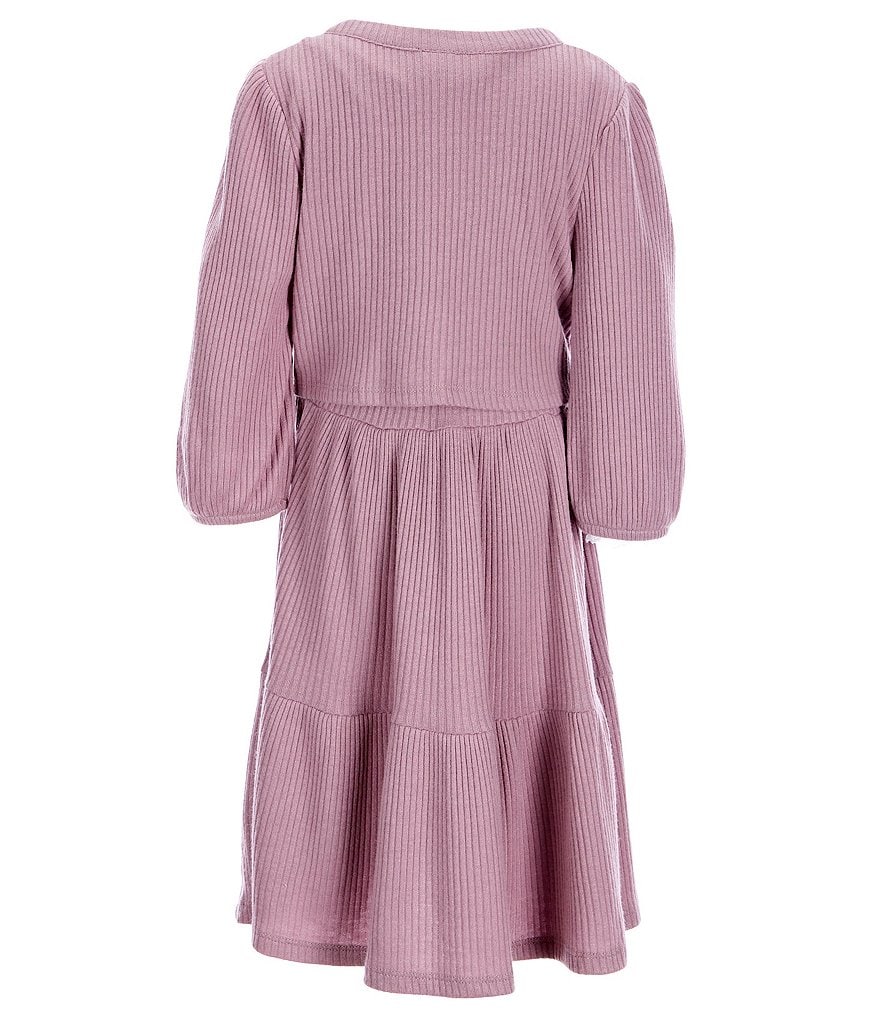 Ally B Big Girls 7-16 Flutter-Sleeve Dotted Top & Shorts Set