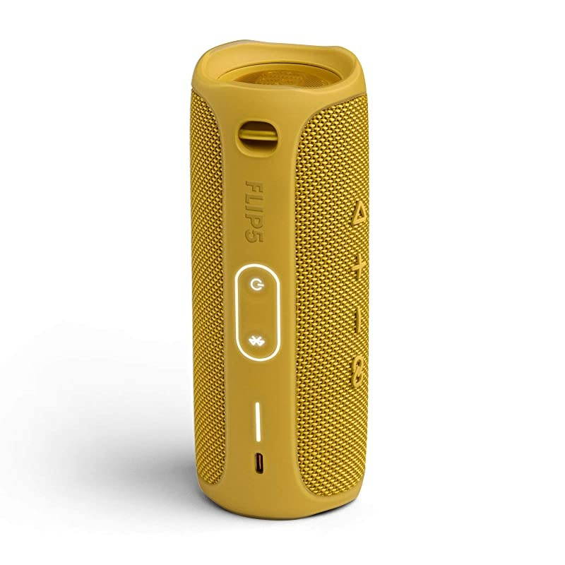 FLIP 5, Waterproof Portable Bluetooth Speaker, Yellow (New Model)