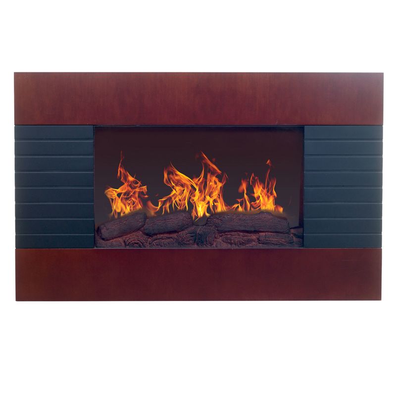Northwest Electric Fireplace With Wall Mount & Remote Mahogany