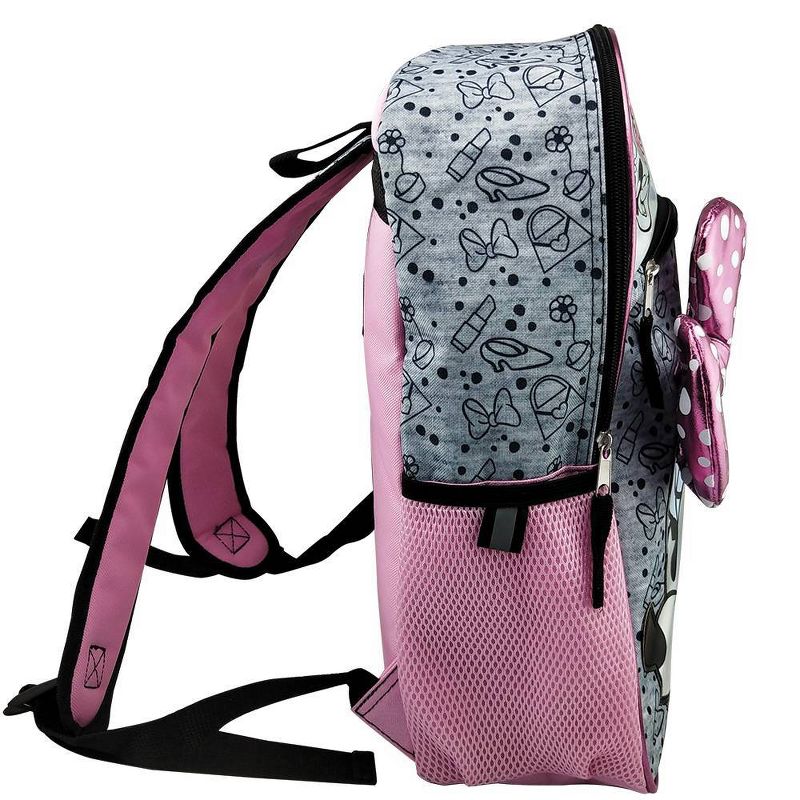 Minnie Mouse Bow 16" Kids' Backpack - Silver Gray