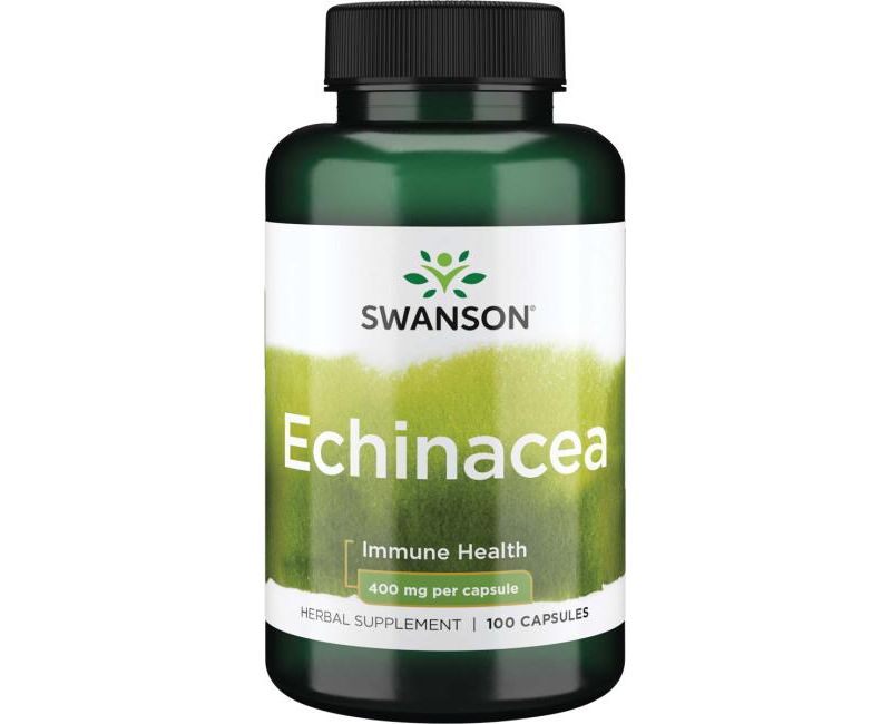 Swanson Echinacea 400 mg 100 Capsules.