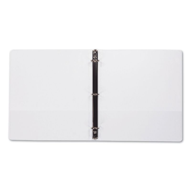 Samsill Economy Round Ring View Binders 3 Rings 1 Capacity 11 x 8.5 White 17337