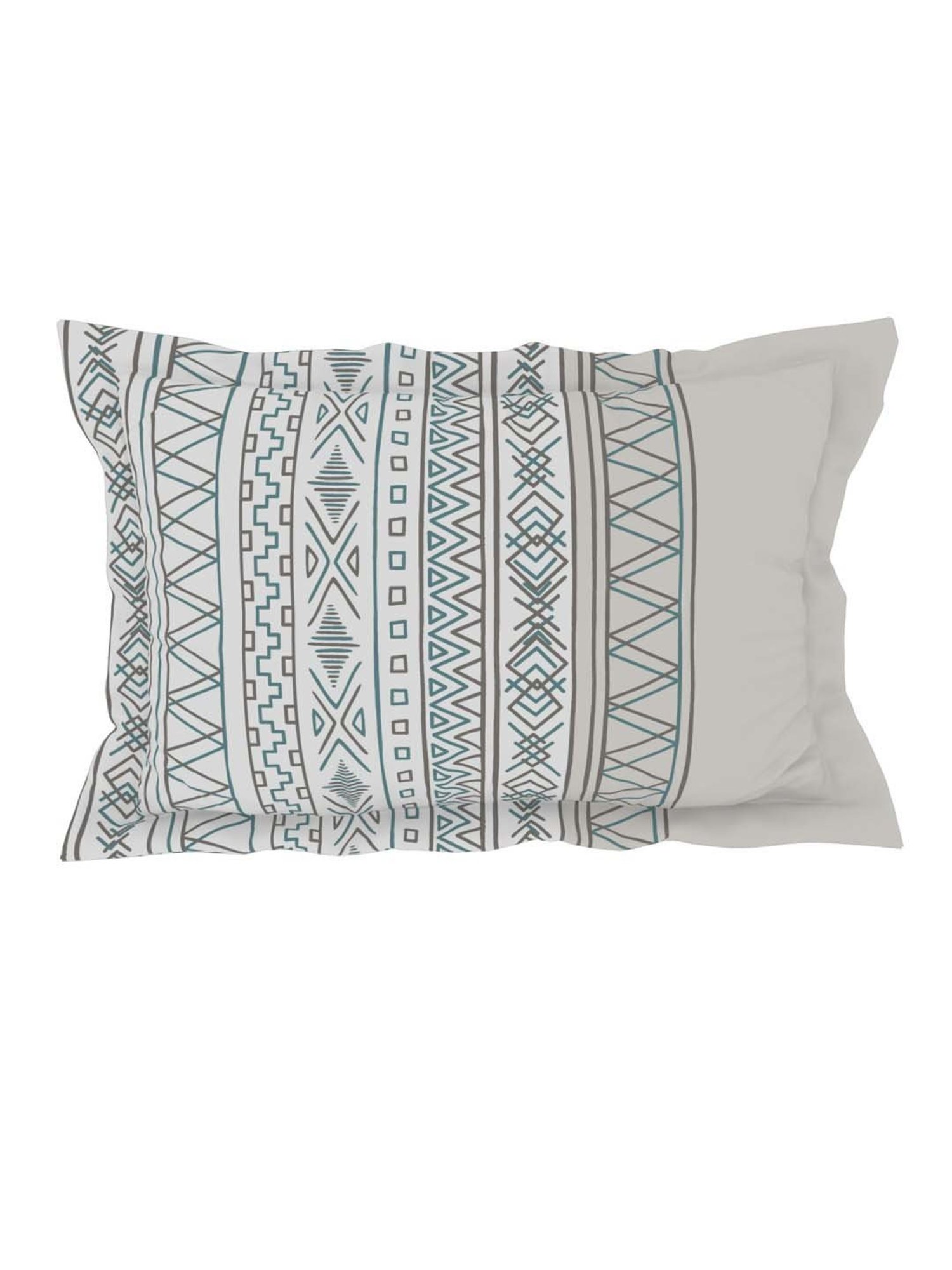 SPACES Gypsy Moon Bean Cotton 144 TC Double Size Bedsheet With Pillow Covers