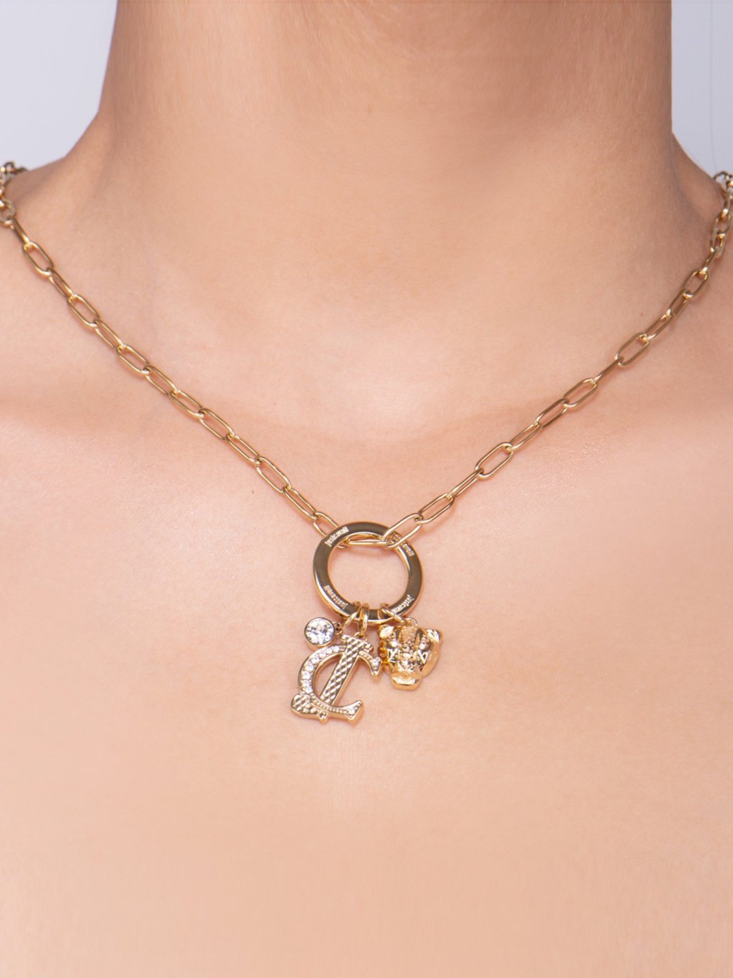 Just Cavalli Golden Just Unione Princess Necklace