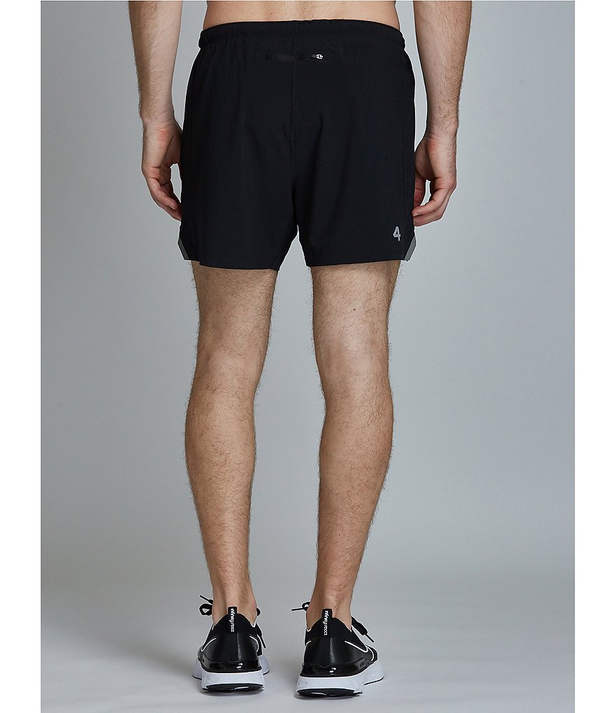 Roundtree & Yorke Active Waist 9#double; Inseam Performance Shorts