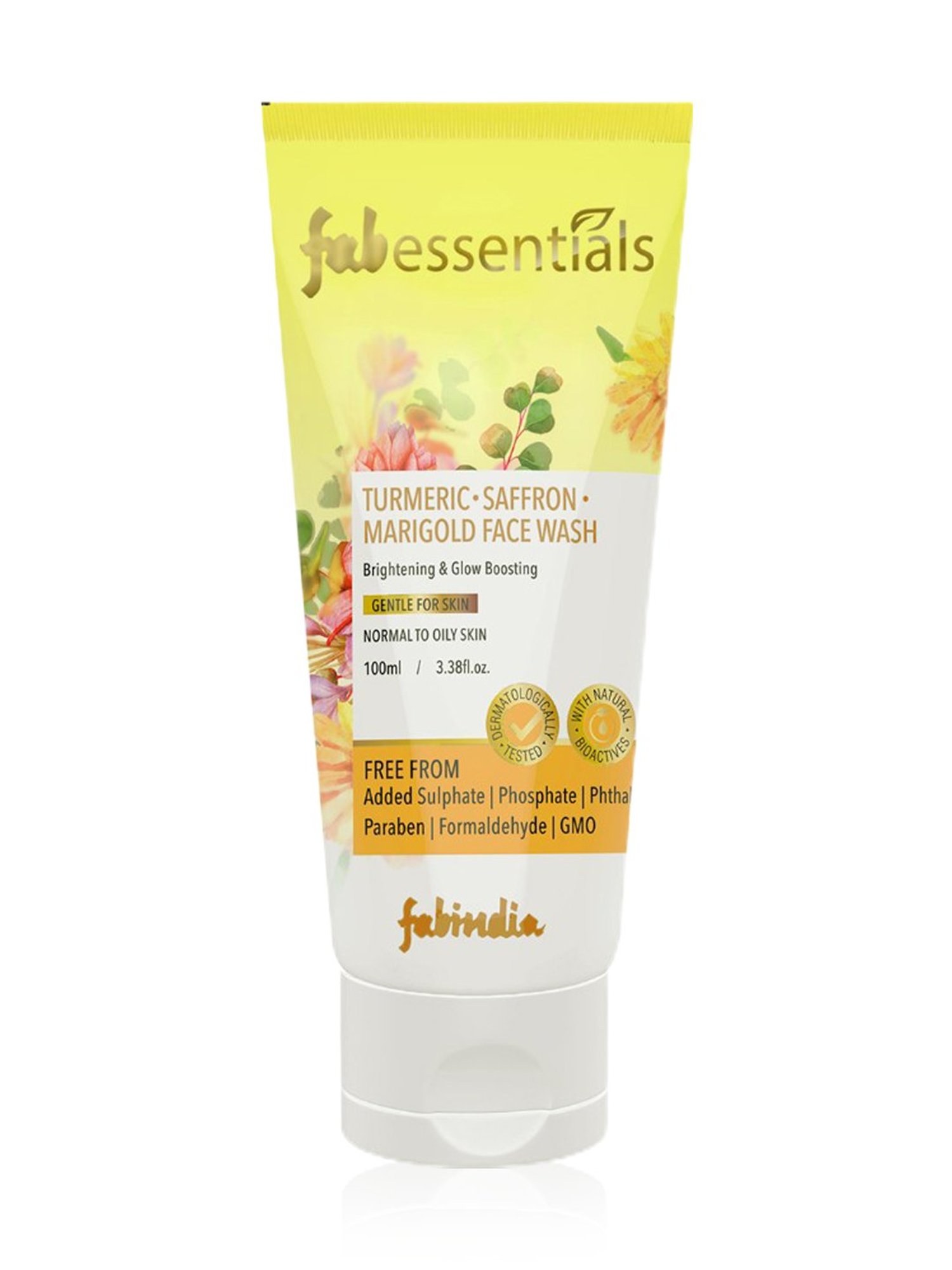 Fabessentials Turmeric, Saffron & Marigold Face Wash - 100 ml