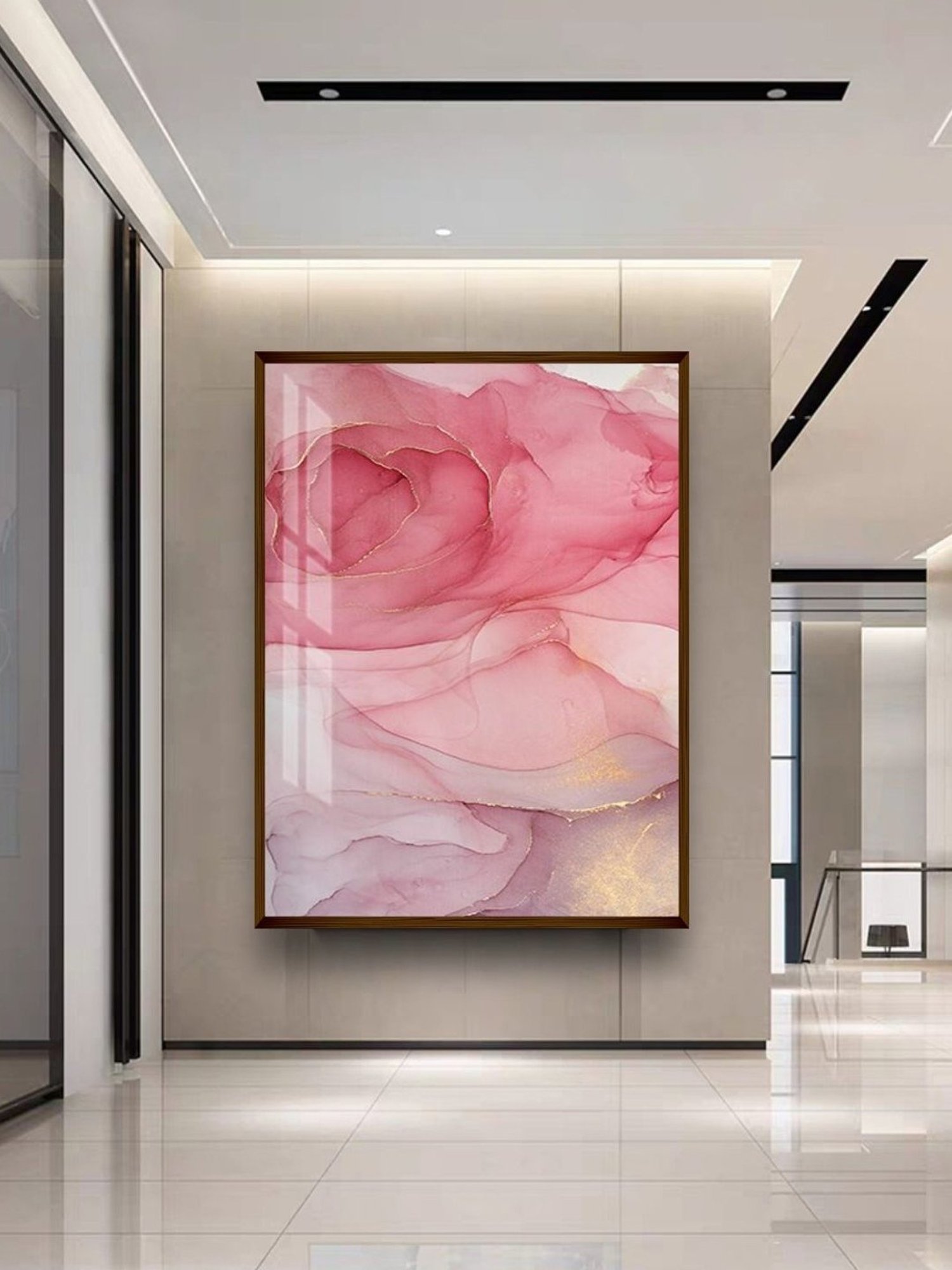 The Art House Abstract Multicolor Canvas Wall Painting