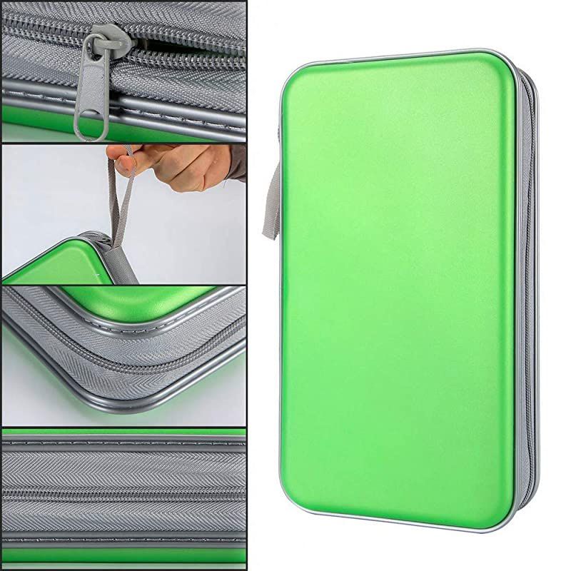 80 Capacity Heavy Duty CDDVD Wallet Binder Storage Case Bag Holder Booklet Green