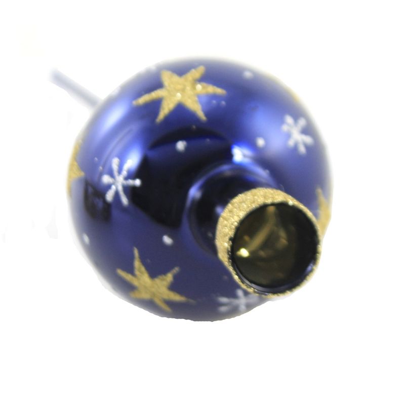 Inge Glas 11.5" Sparkling Sky Midnight Finial Tree Topper Finial  -  Tree Toppers
