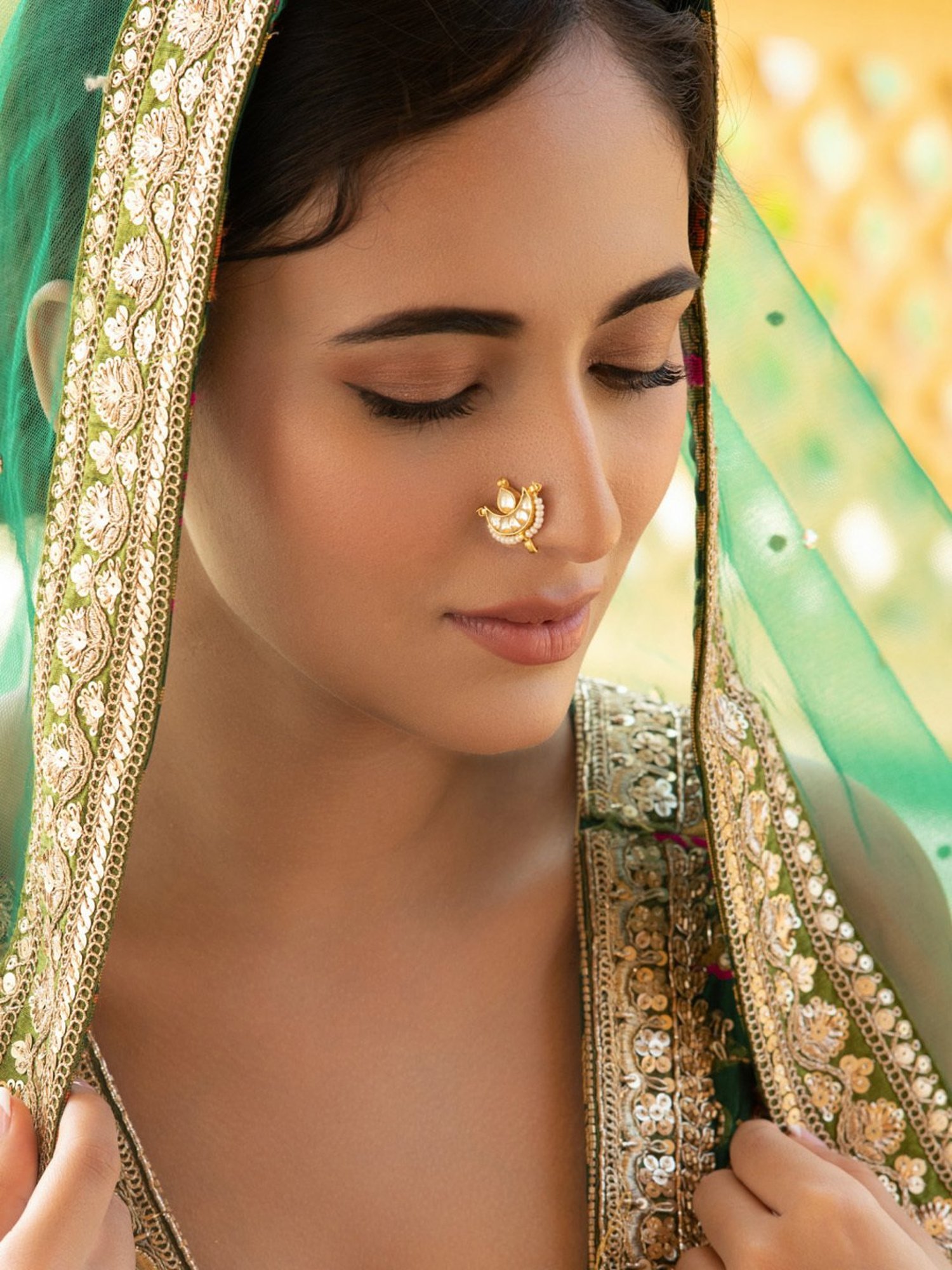 Teejh Aahna Silver Nose Ring