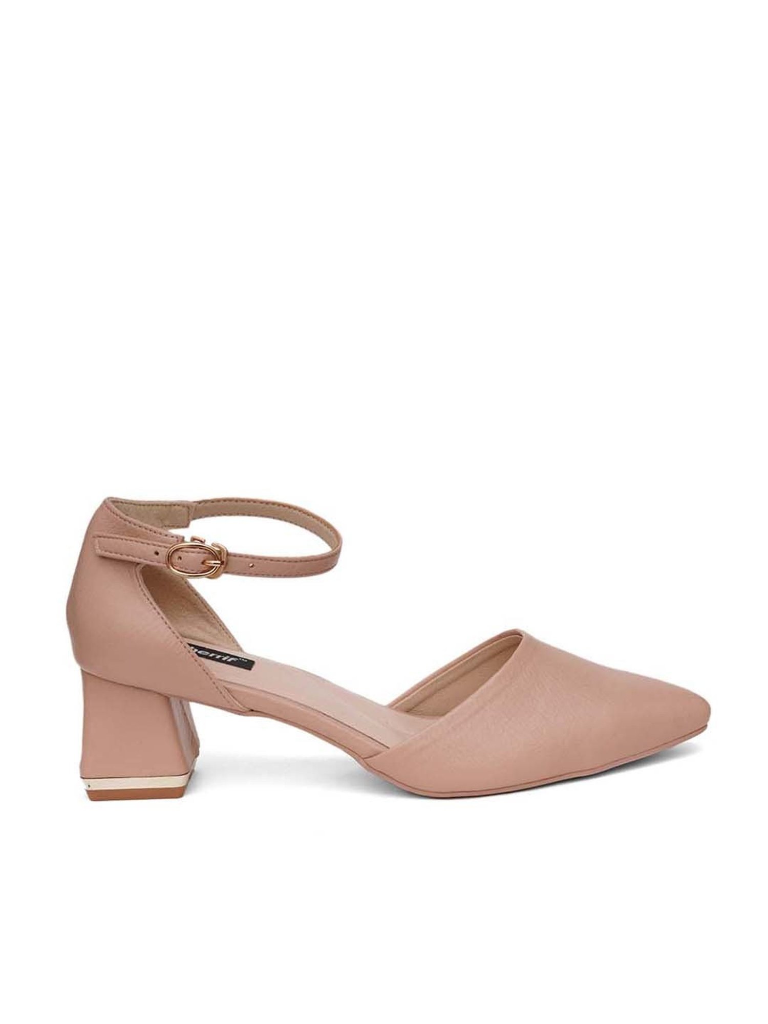 Sherrif Women's Nude Ankle Strap Sandals