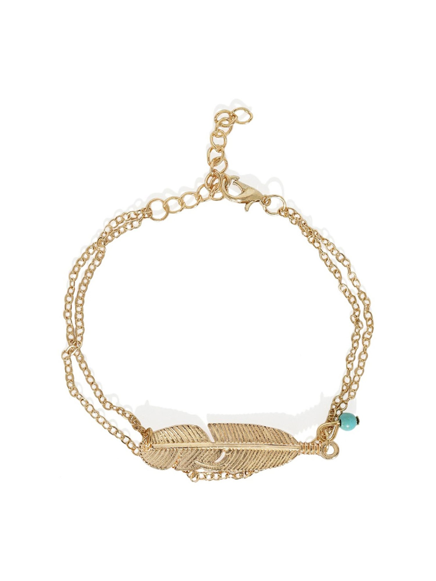 Abdesigns Gold-Plated Handpaint Wedding Doli Barat Bridal Anklets