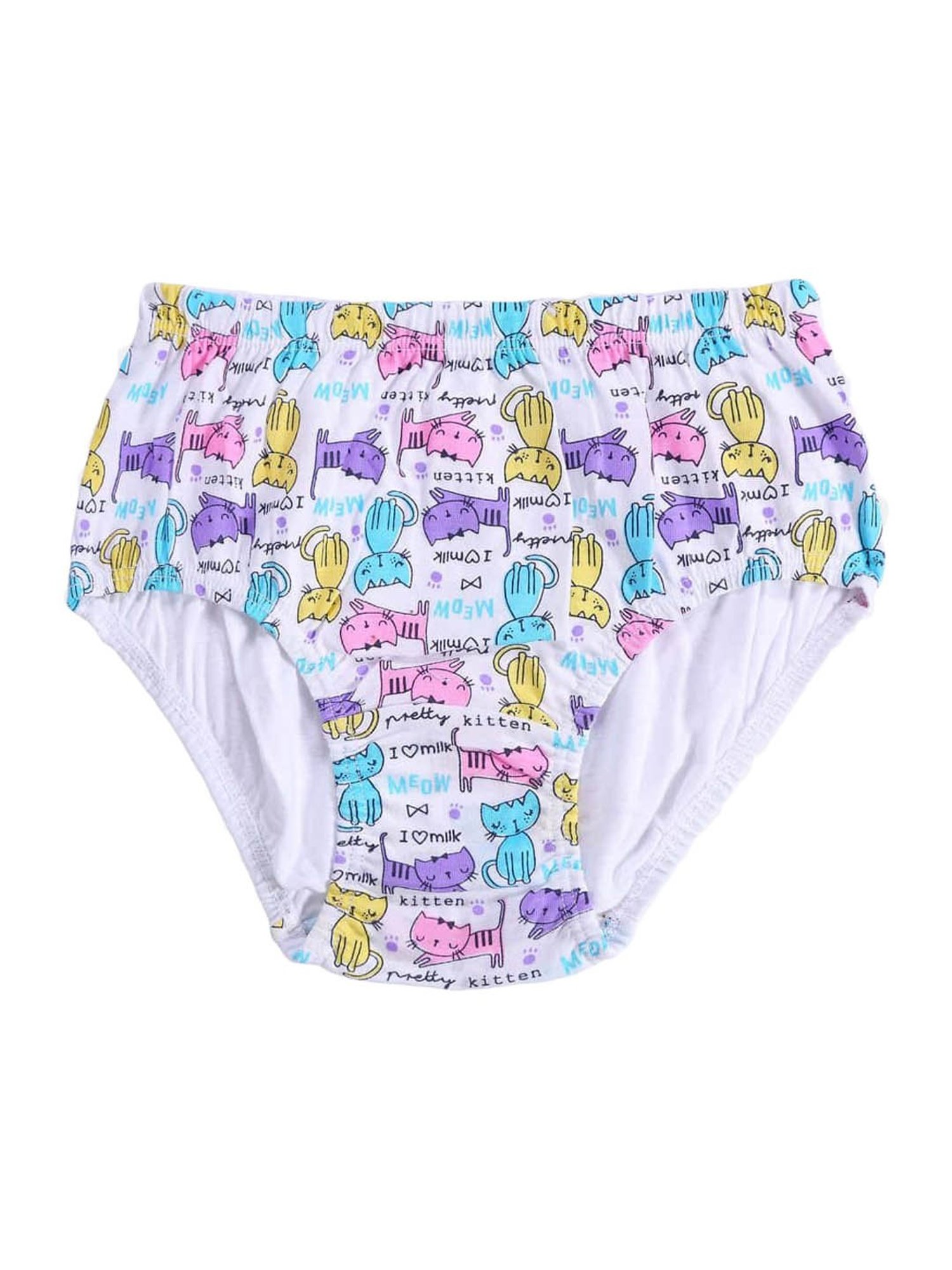 D'chica Kids Multicolor Cotton Printed Panties - Pack of 6