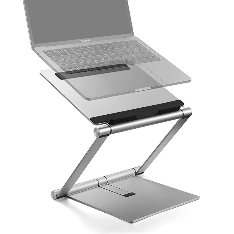 Stand MultiAngle Aluminum Ergonomic Foldable Riser Adjustable Notebook Stand Holder for MacBook ProAir HP Dell Lenovo Samsung Acer Huawei MateBook and Other s up to 17