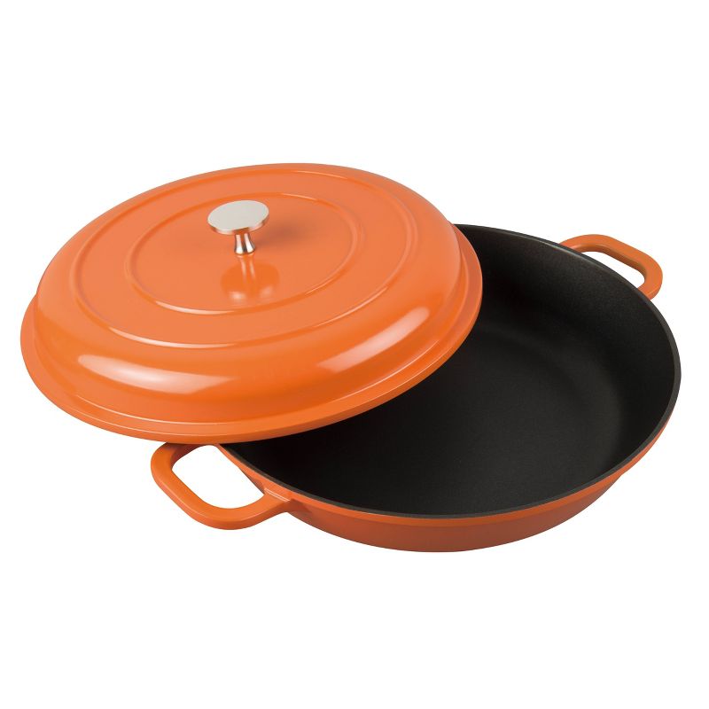 MasterPan 3qt Non-Stick Cast Aluminum Dutch Oven Orange