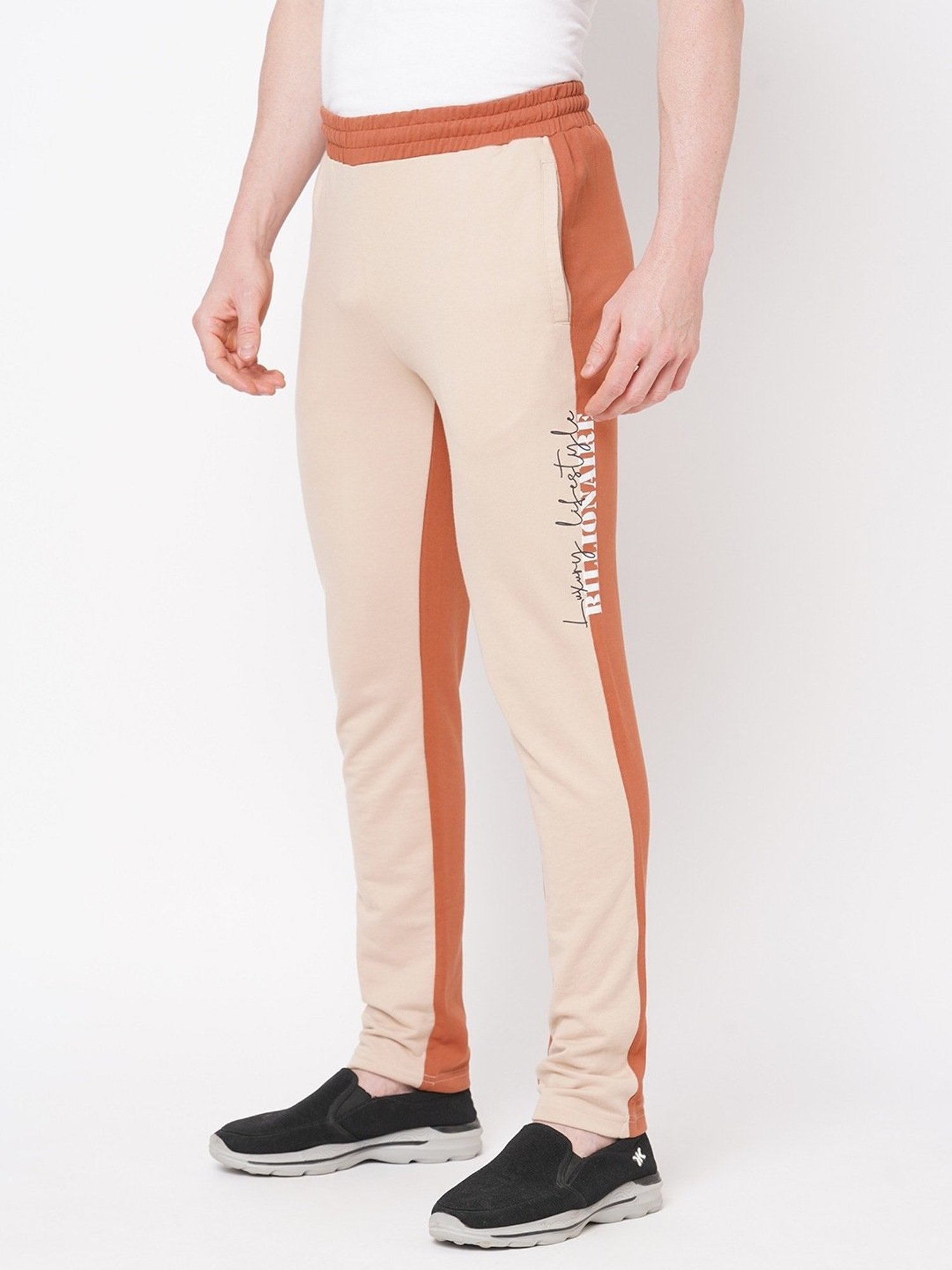 Fitz Brown Slim Fit Trackpants