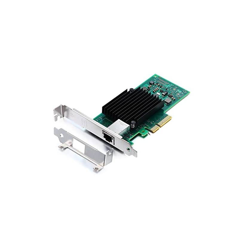 PCI-E Network Interface Card (NIC), Compare to Intel X550-T1, Single RJ45 Port, PCI Express 3.0 X4, Ethernet LAN Adapter NIC for Windows/Linux/Freebsd/VMware