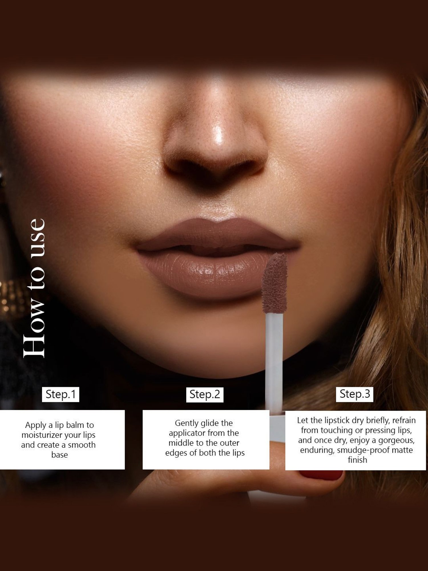 Glamveda Always On Matte Liquid Lipstick Mini Juicy-009 - 1.2 ml