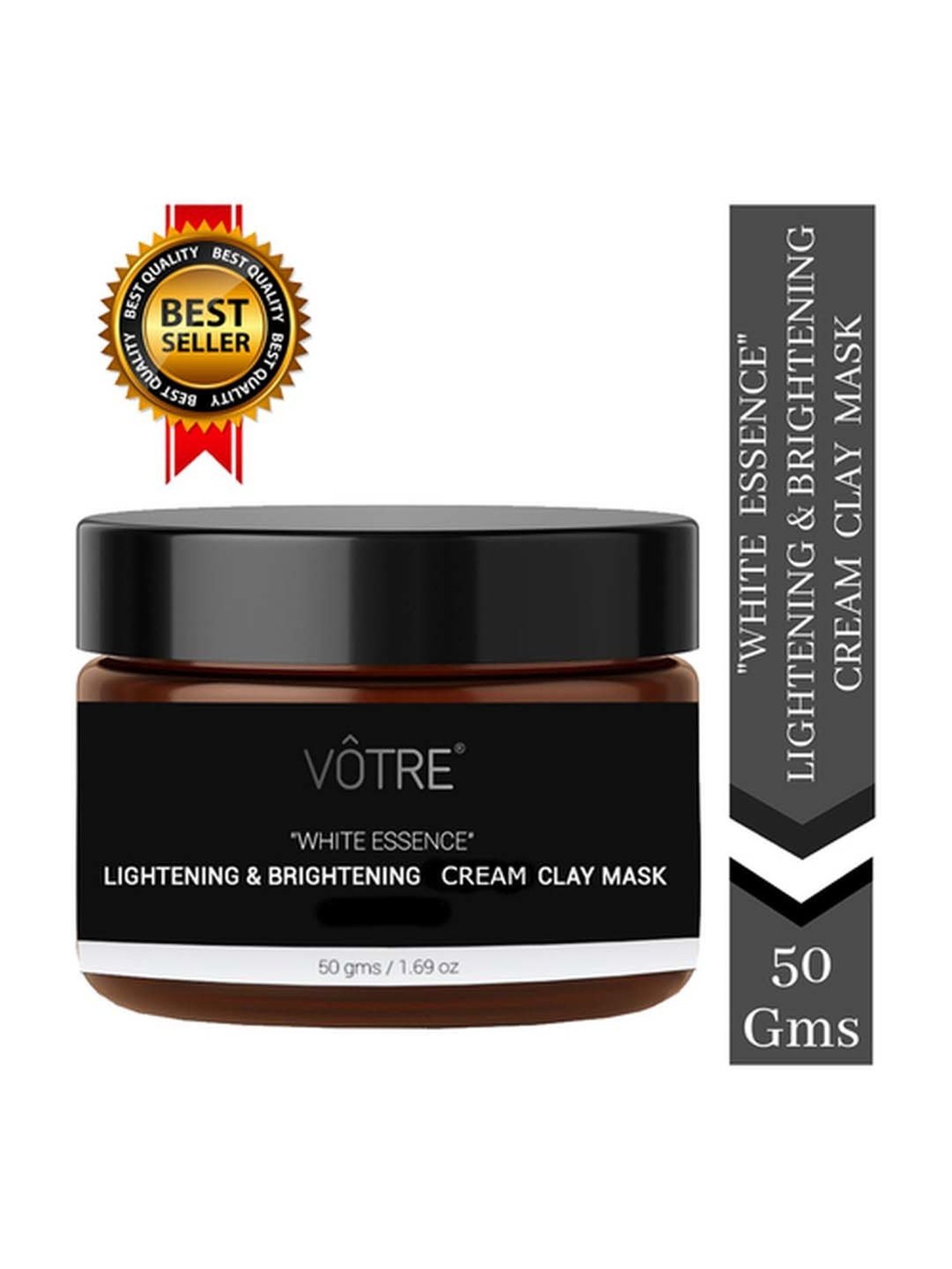 Votre Lightening & Brightening Whipped Clay Mask, White Essence Radiance - 50 gm