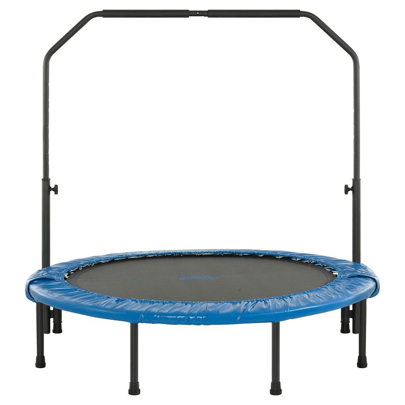 Upper Bounce 48" Mini Foldable Rebounder Fitness Trampoline with Adjustable Handrail