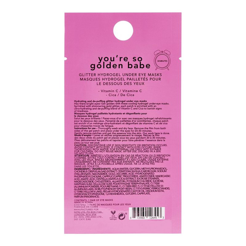 Holler and Glow You're So Golden Babe Under Eye Mask - 0.1 fl oz