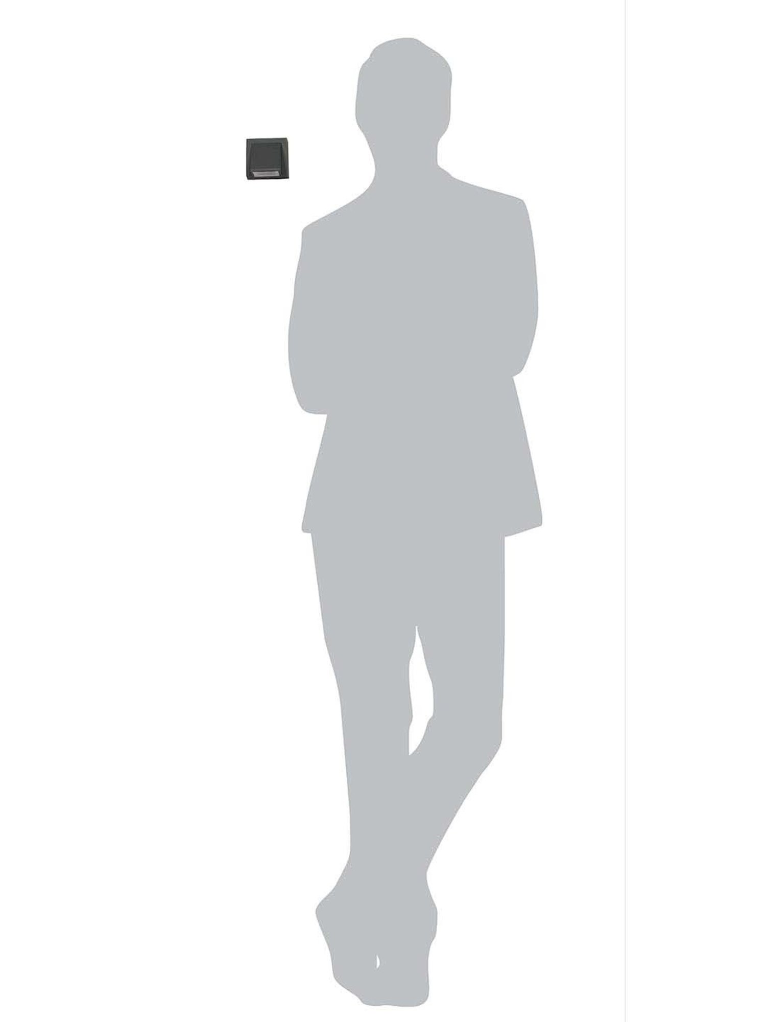 FOS LIGHTING Grey Aluminium Led Light Outdoor Wall Light