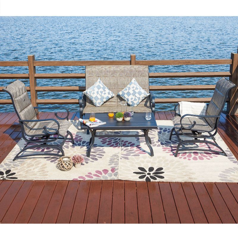 4pc Love seat Glider Patio Seating Set - Patio Festival