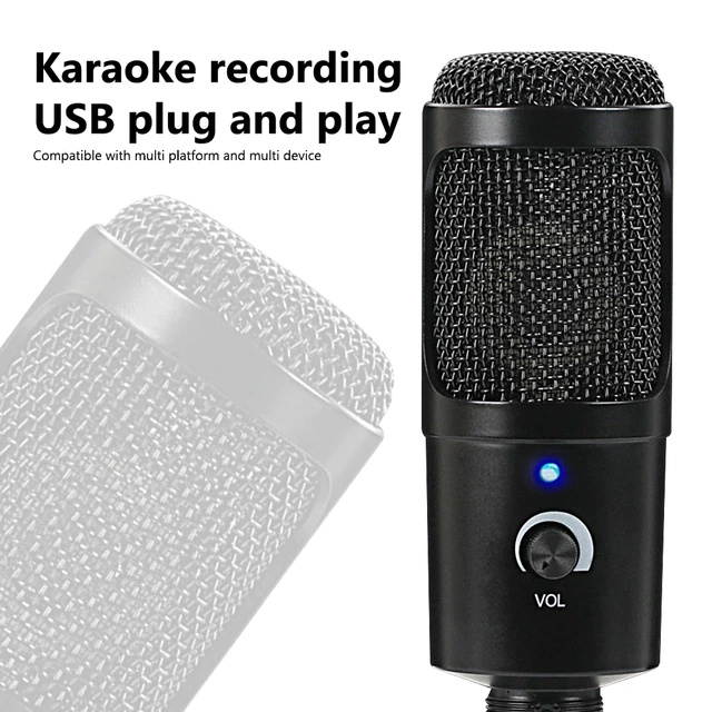USB Microphone for Computer, SUDOTACK Condenser PC Mic Kit for Streaming, Recording, Podcasting, Gaming, YouTube, Skype, Zoom, Twitch, Compatible with Laptop Desktop Windows macOS
