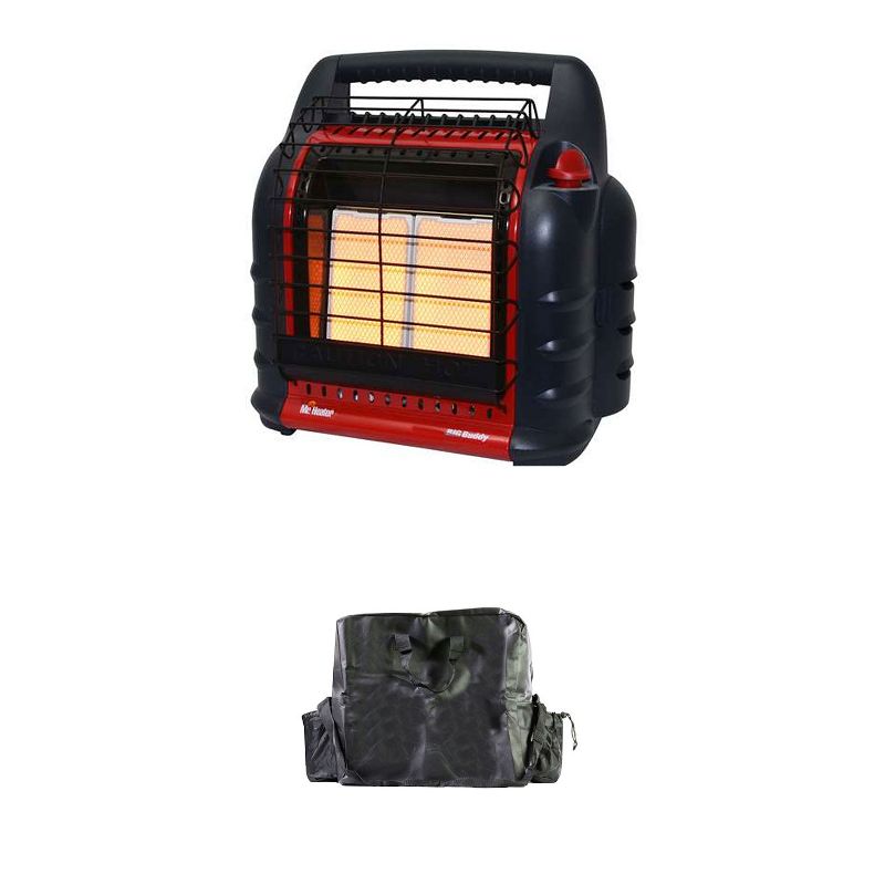 Mr. Heater 4,000 to 18,000 BTU Big Buddy Portable LP Gas Heater Bundle with Carry Bag
