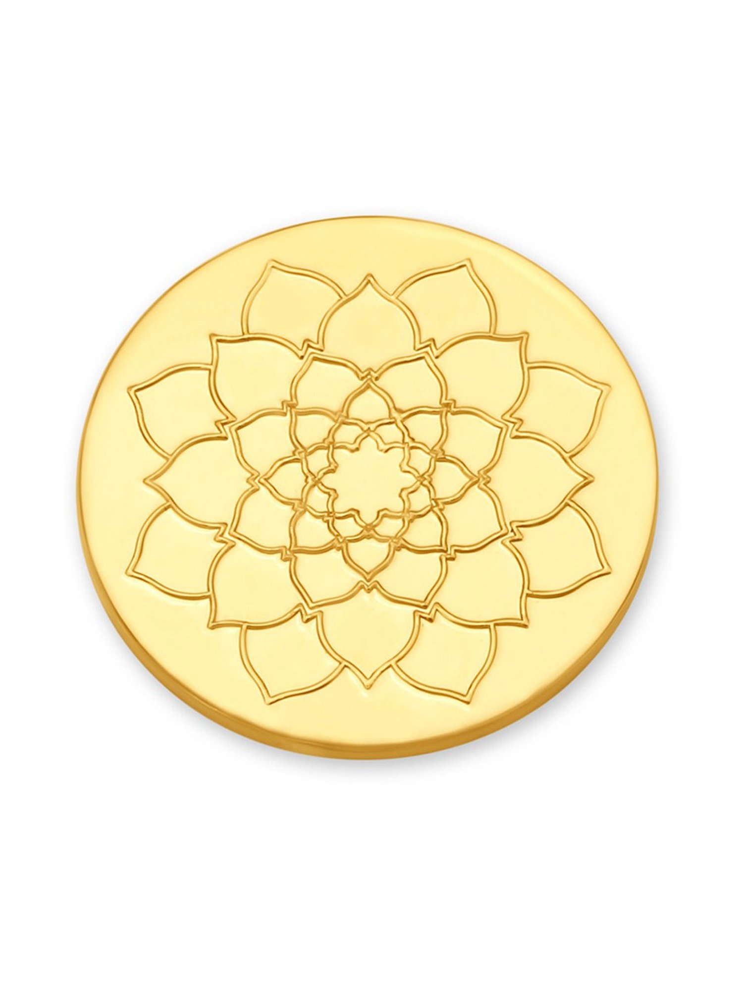 Mia by Tanishq Lotus 24k (999) 1gm Gold Coin
