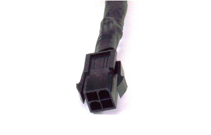 AYA 6" 8-Pin EPS Female Cable Adapter from P4 ATX 4-Pin Male with Black Sleeves 18AWG - AYA-8EPS-ATX4