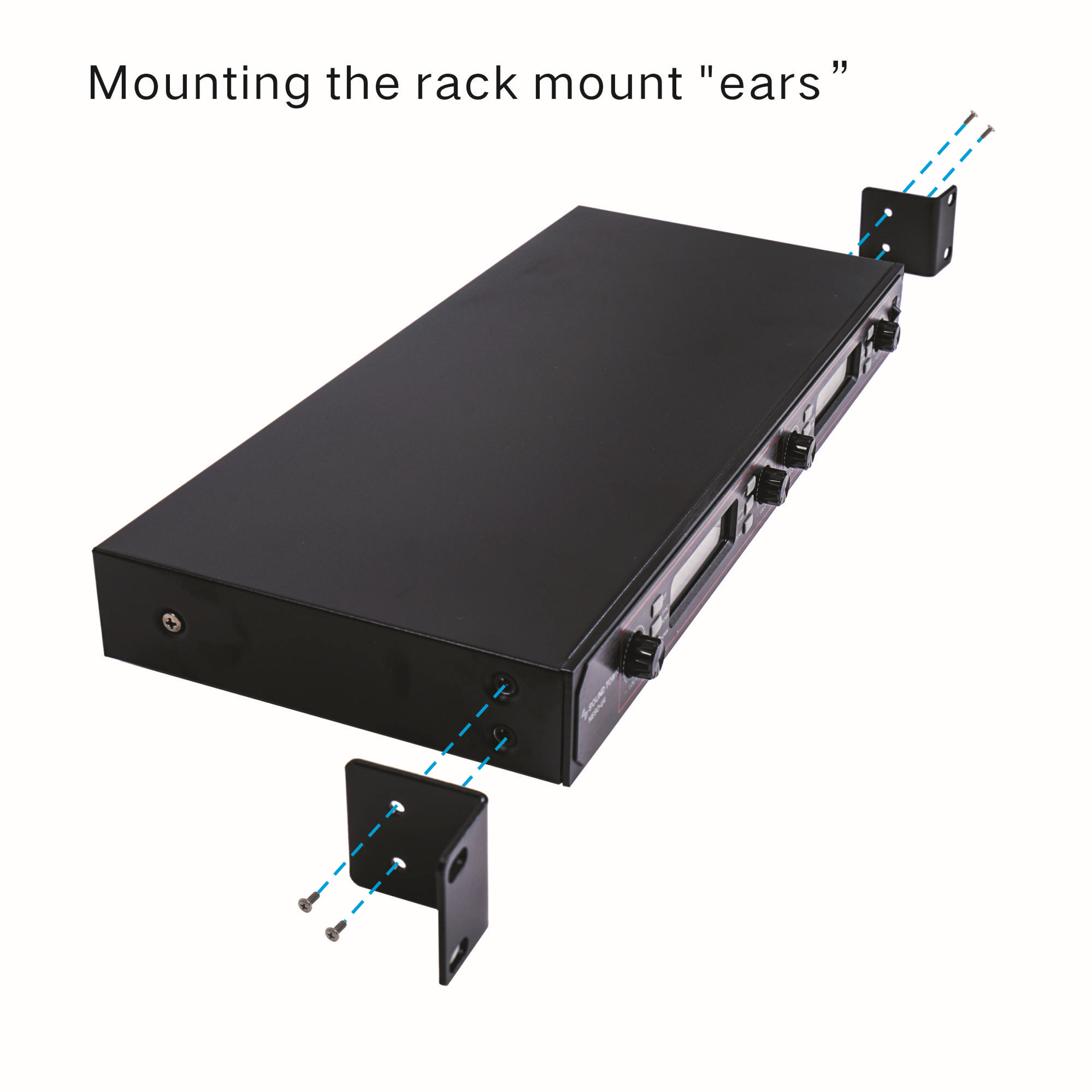 Sound Town 200-Channel Rack Mountable Professional UHF Wireless Microphone System with Metal Receiver, 2 Handheld Mic, 2 Lavalier Mic, 2 Bodypack Transmitter (NESO-U4HL)