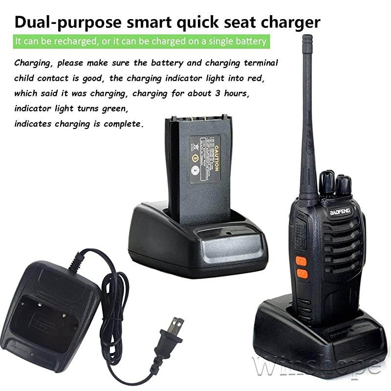 Long Range FRSGMRS Walkie Talkies 8 Pack Two Way Radios with Earpiece UHF Handheld Reachargeble BF888s Walkie Talkie for Adults or Kids Liion Battery and Charger Included