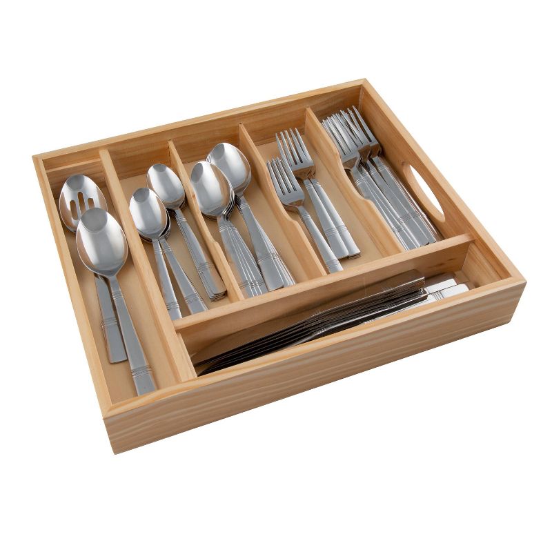Cambridge Braylen Mirror 62 Piece set with Oak Tray
