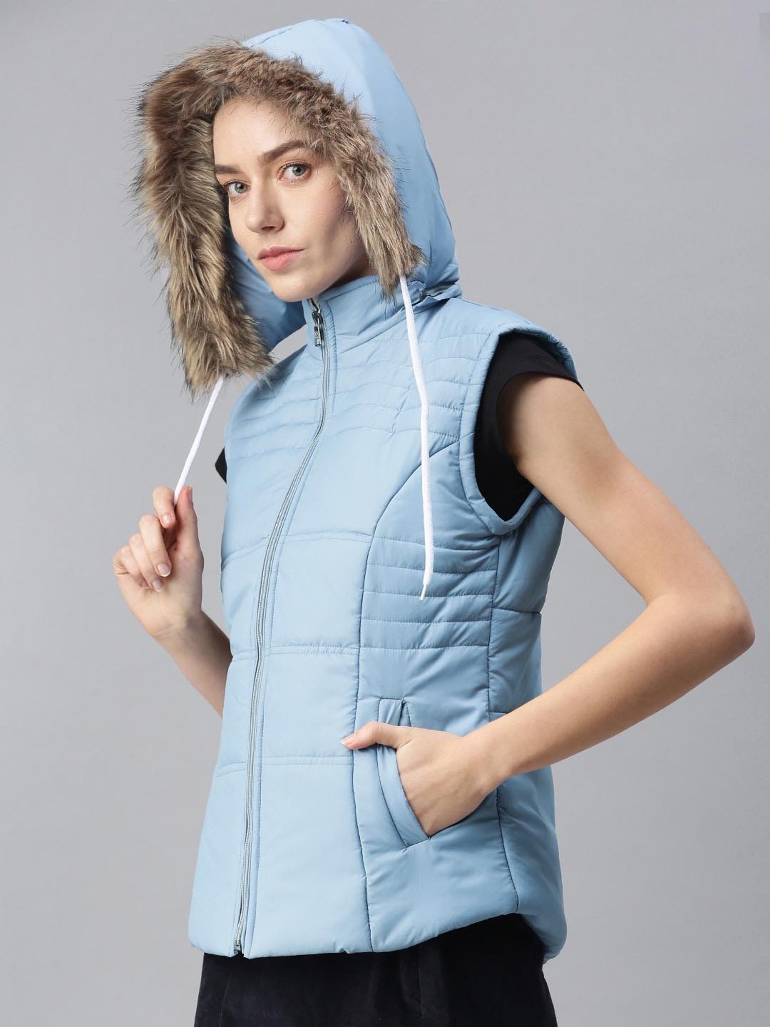 VOXATI Blue Quilted Jacket