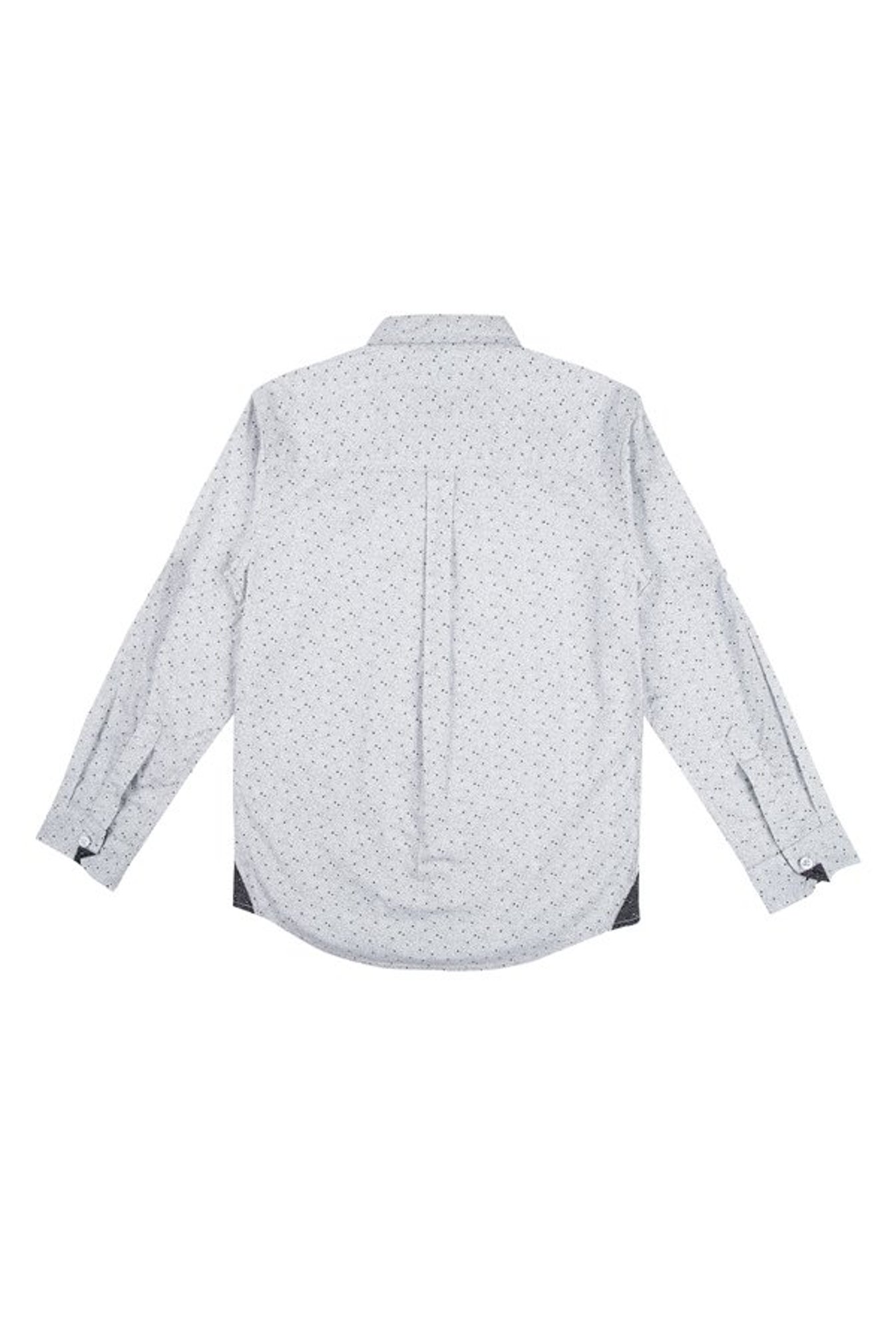 Gini & Jony Boys White Printed Shirt