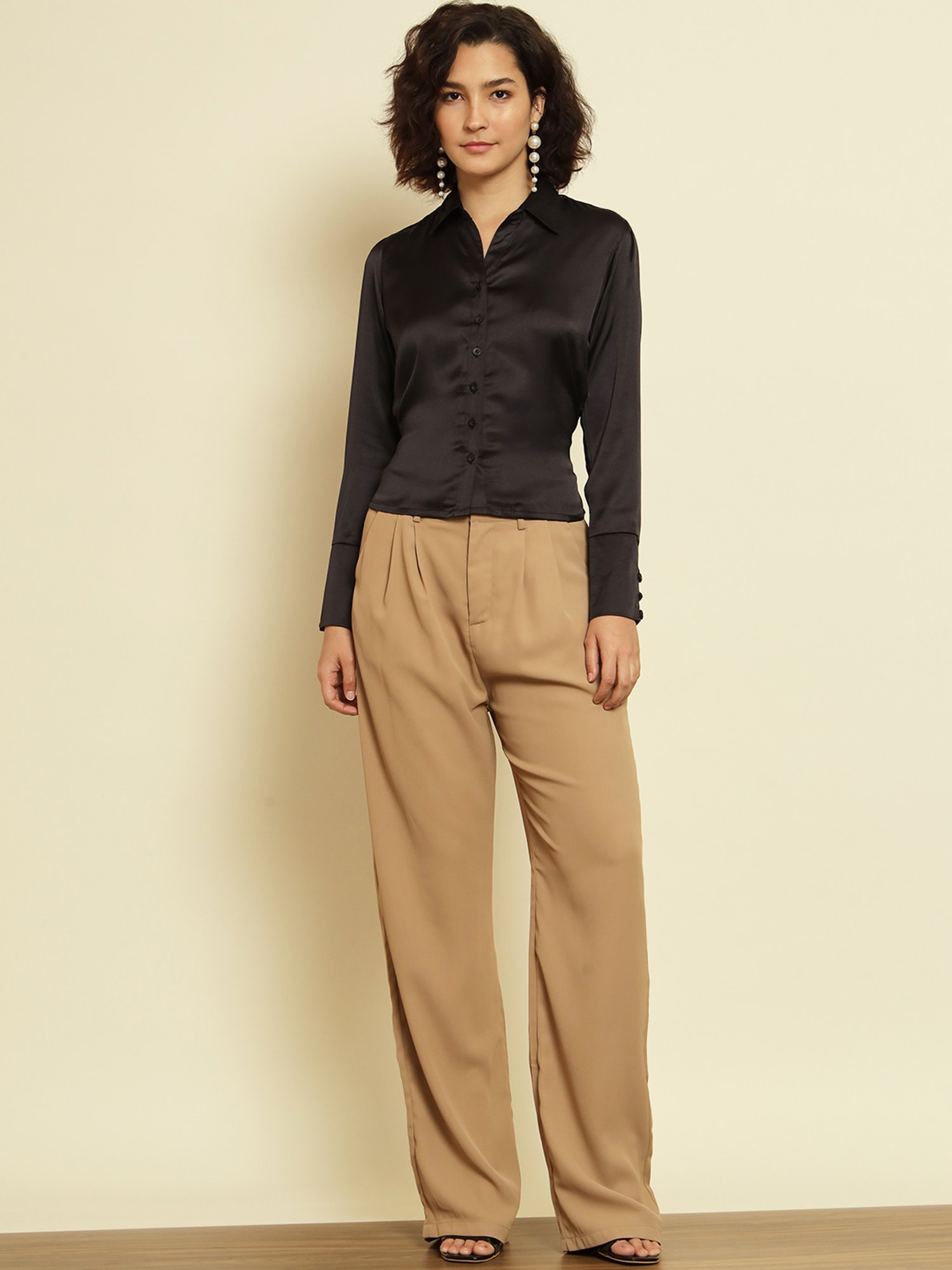 Trend Arrest Black Full Sleeves Shirt