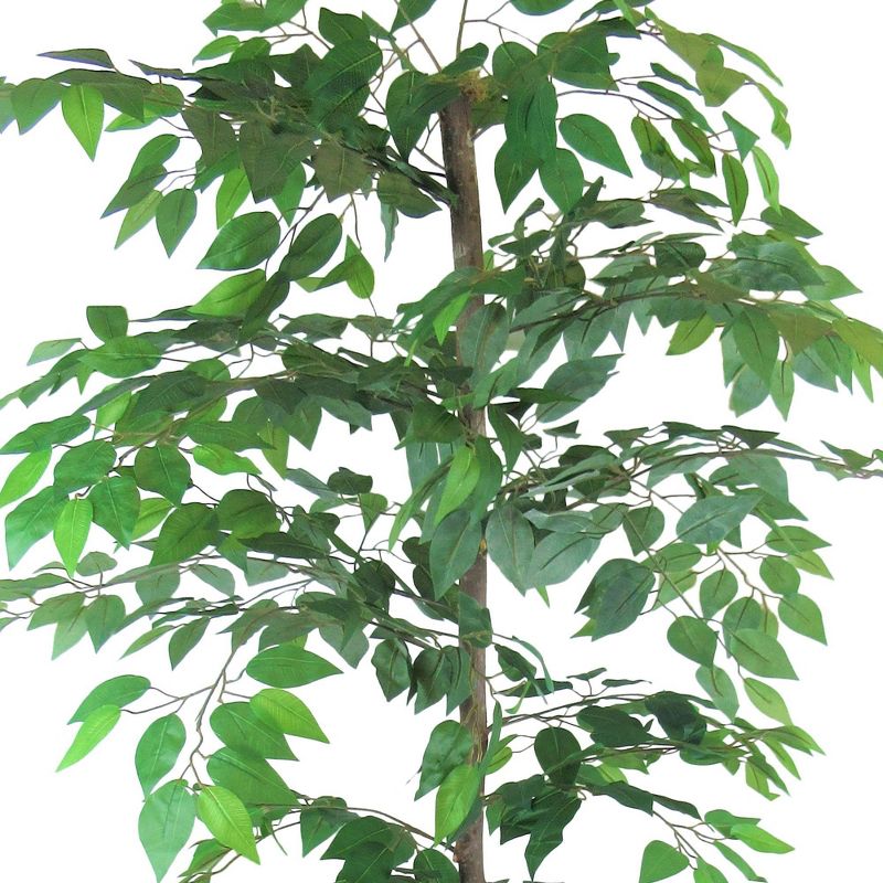 6' Artificial Ficus Tree in Metal Container Green - LCG