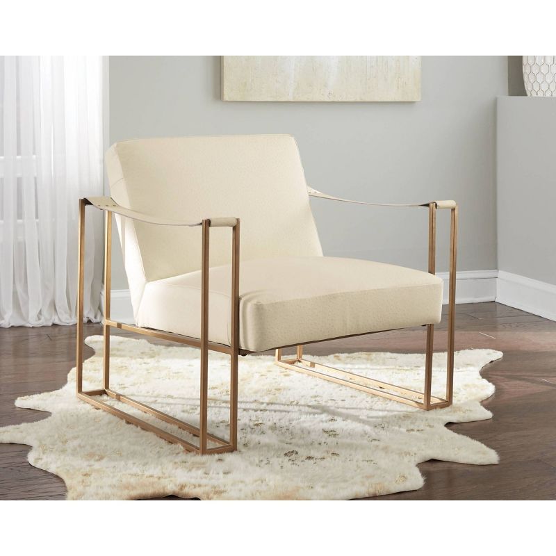 Alyce Swivel Glider Chair Cream