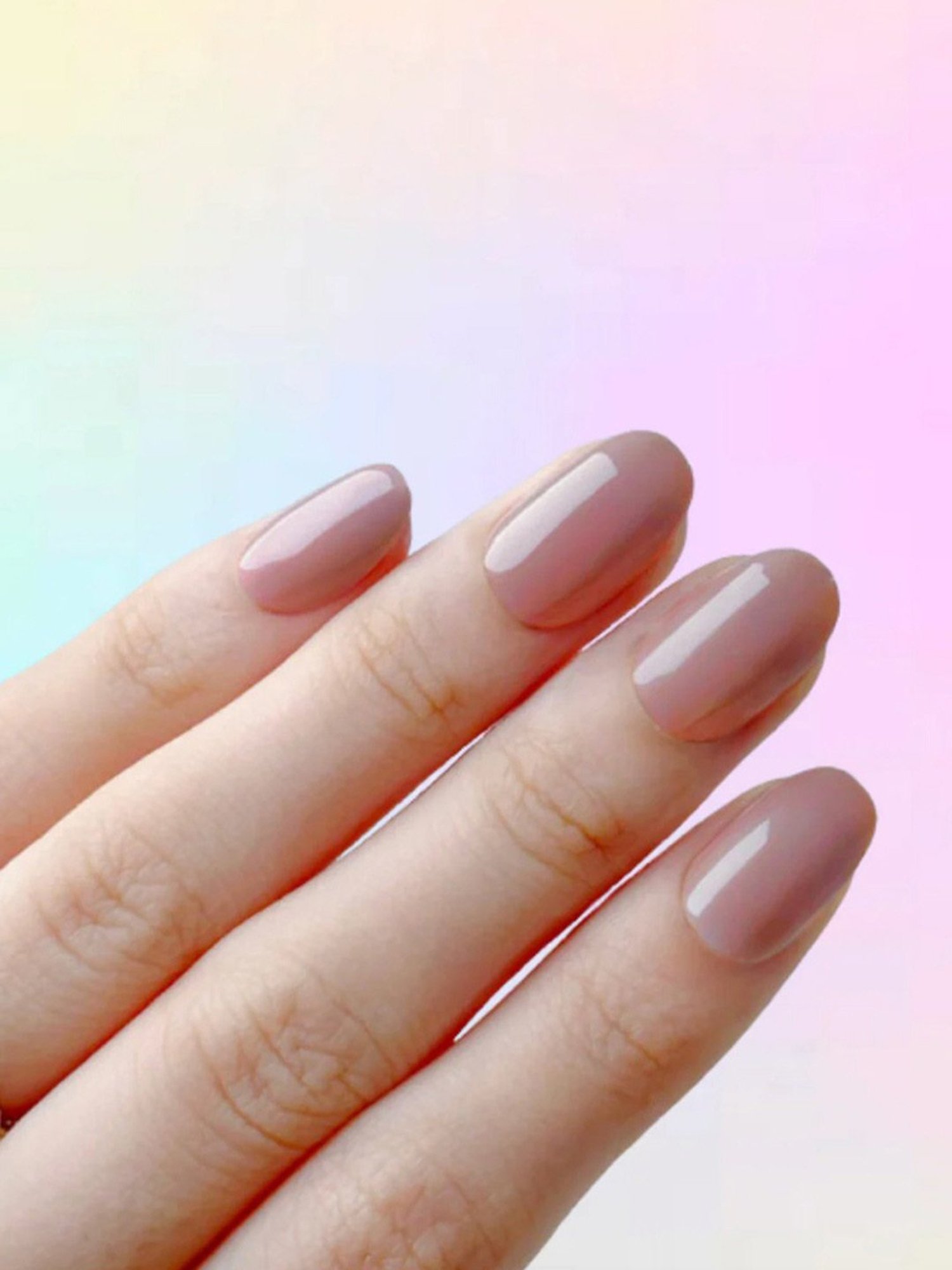 Polish Me Pretty Gel Polish Press-On Nails Warm Stone - Set of 24