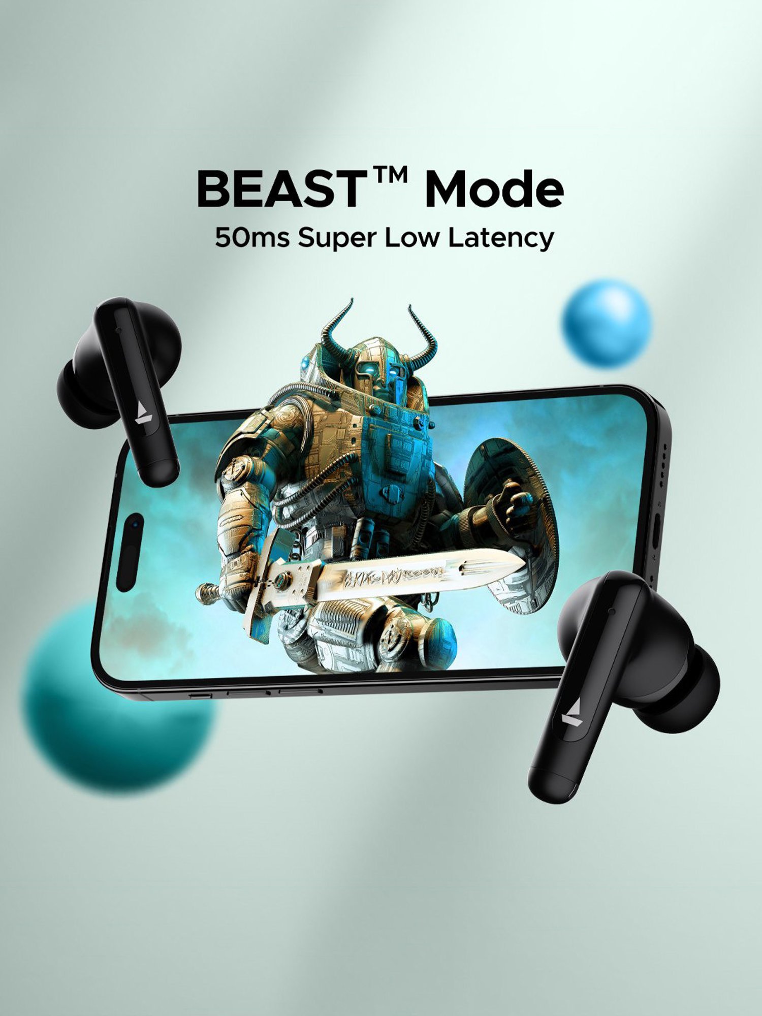 Boat Airdopes 161 ANC in Ear Earbuds with ANC 32dB & 50H Playback (Black, True Wireless)