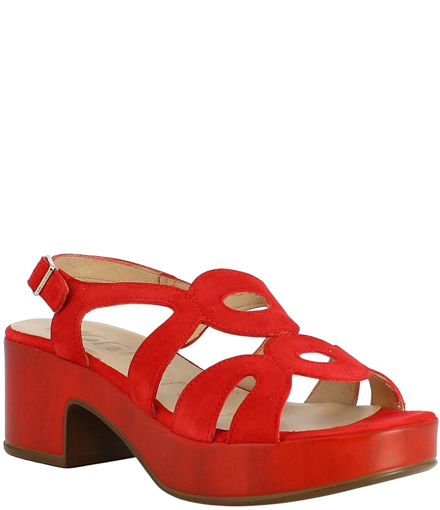 Wonders Pam Suede Slingback Dress Sandals