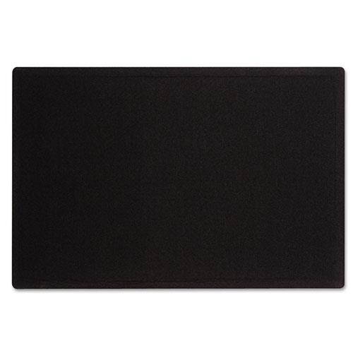 Quartet Oval Office Fabric Bulletin Board 48 x 36 Black 7684BK