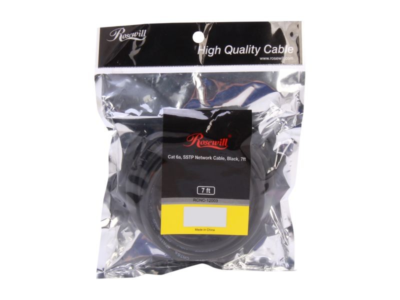 Rosewill RCNC-12002 3 ft. Screened Shielded Twist Pairing (SSTP) Enhanced 550MHz Network Ethernet Cables