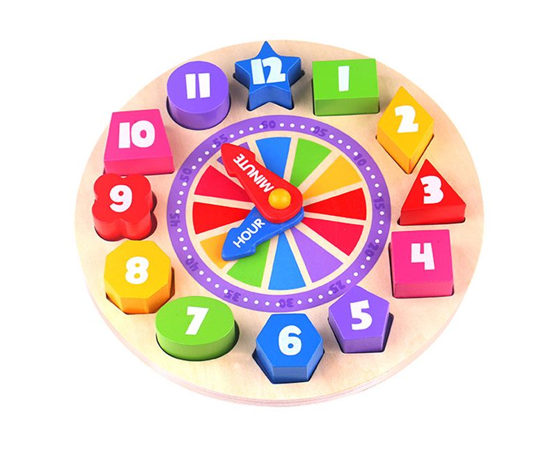  Fat Brain Toys What Time Is It? Glow-In-The-Dark Clock Puzzle FB168-1